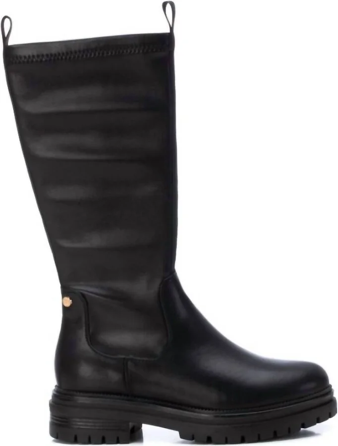 Women's Side Zip Boots In Black