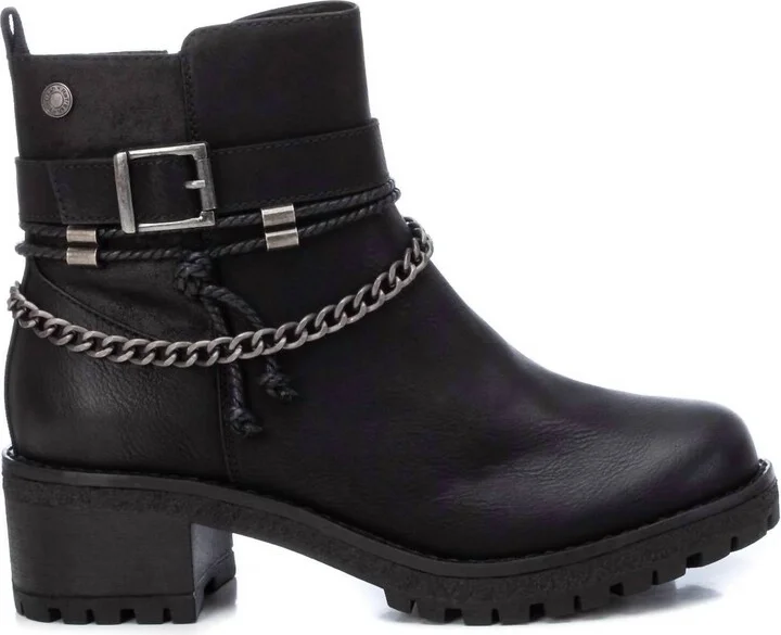 Women's Side Zipper Booties In Black