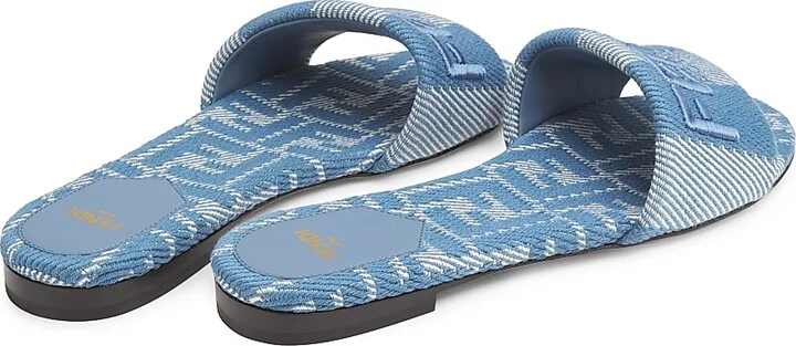 Women's Signature Slide Sandals - Bianco Blue Ceruleo - Size 6 - Image 3