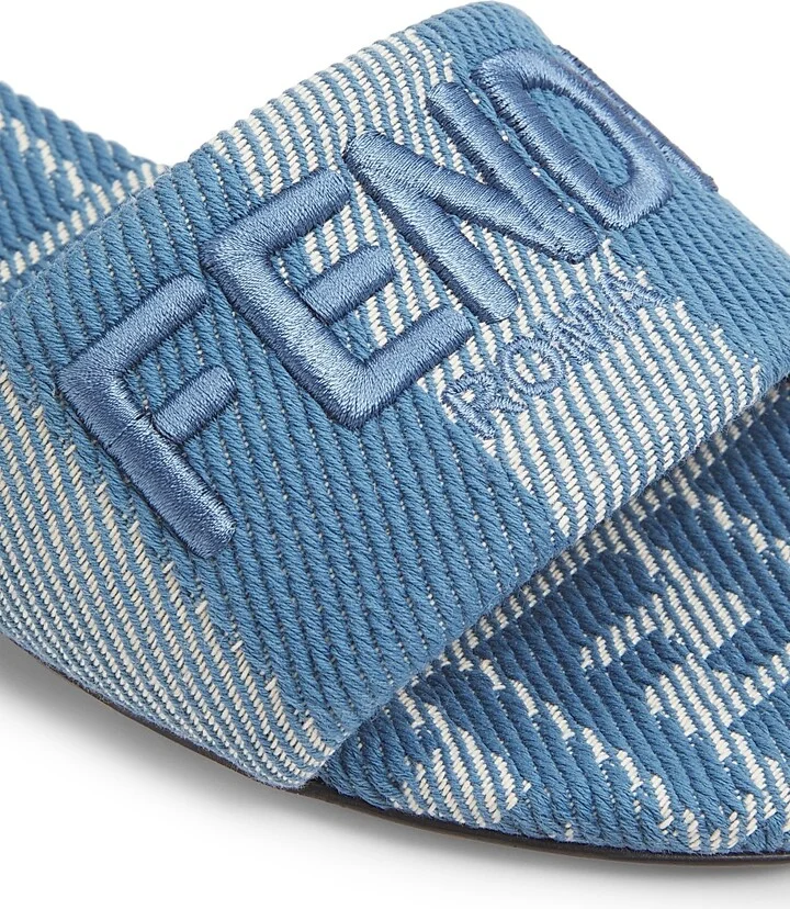 Women's Signature Slide Sandals - Bianco Blue Ceruleo - Size 6 - Image 5