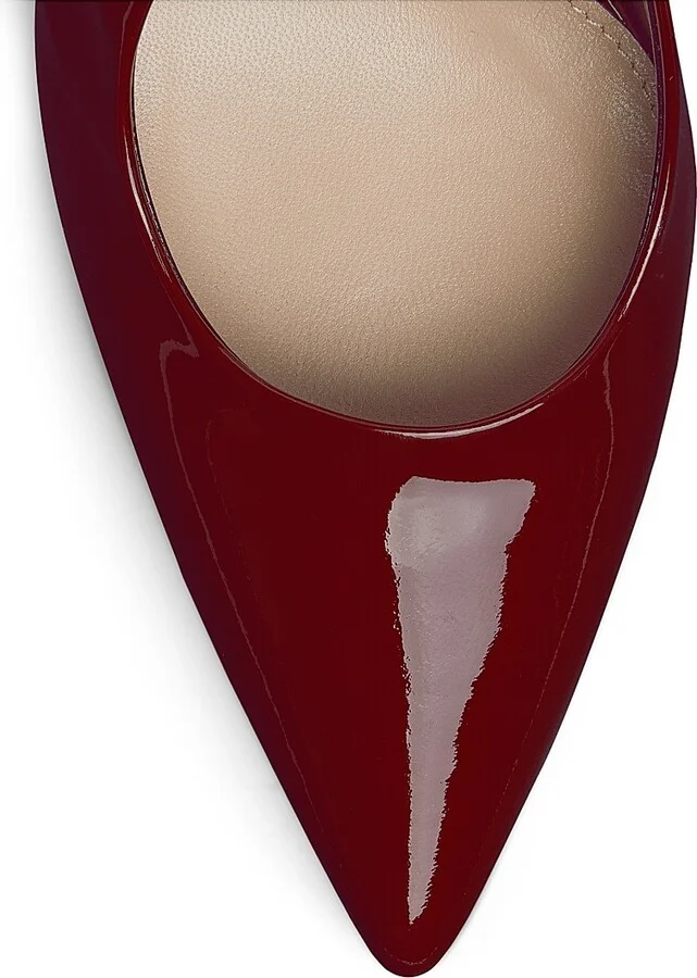 Women's Signoria 105MM Patent Leather Slingback Pumps - Ancora - Size 6 - Image 5