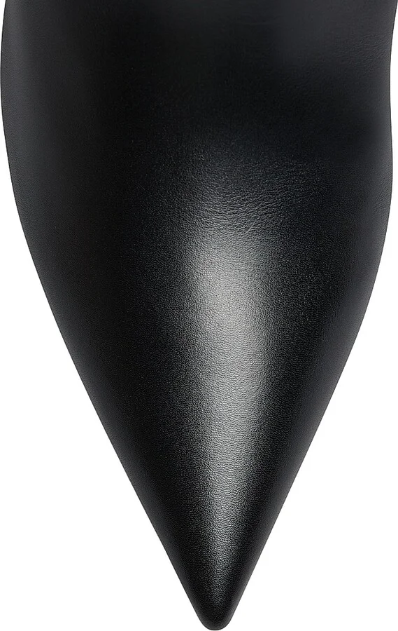 Women's Signoria 50MM Leather Tall Boots - Black - Size 6 - Image 4