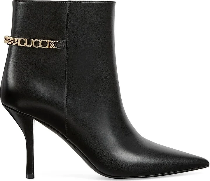 Women's Signoria Leather Boots - Black - Size 7.5