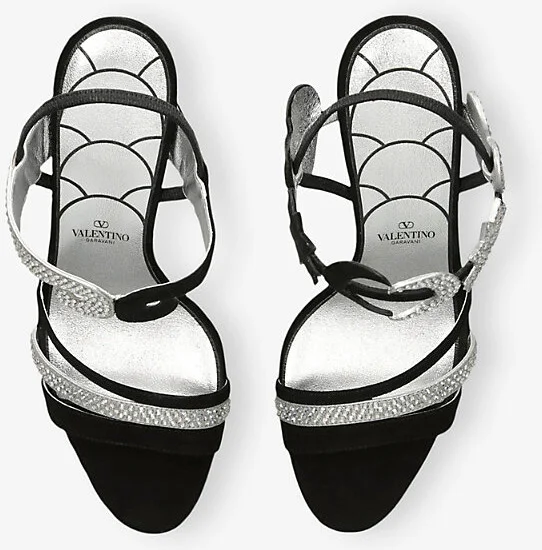 Womens Silver Com L'Une Et L'Autre Suede Heeled Sandals Eur 37 / 4 Uk Women - Image 2