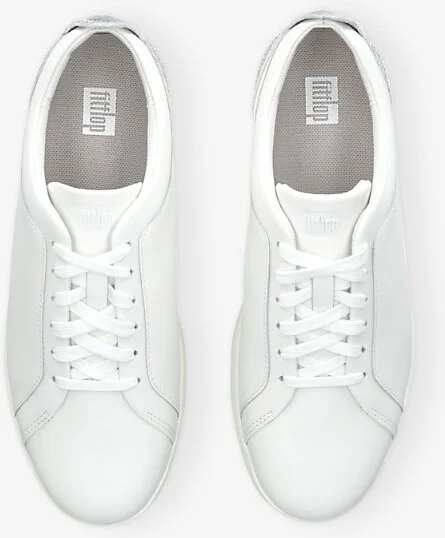 Womens Silver Com Rally Crystal-Embellished Leather Low-Top Trainers Eur 41 / 8 Uk Women - Image 2
