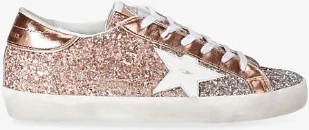 Womens Silver Com Super-Star Exclusive 1 Leather Low-Top Trainers Eur 42/ 9 Uk Women
