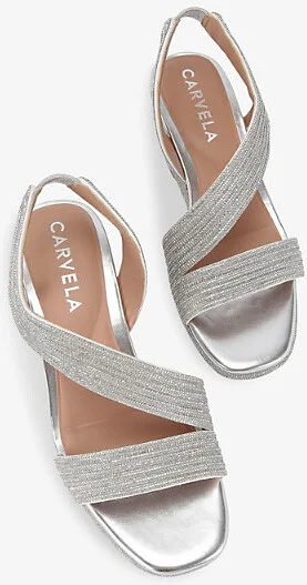 Womens Silver Gala 70 Jewel-Embellished Rope-Effect Wedge-Heeled Woven Sandals Eur 39 / 6 Uk Women - Image 2