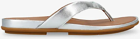 Womens Silver Gracie Leather Sandals Eur 39 / 6 Uk Women