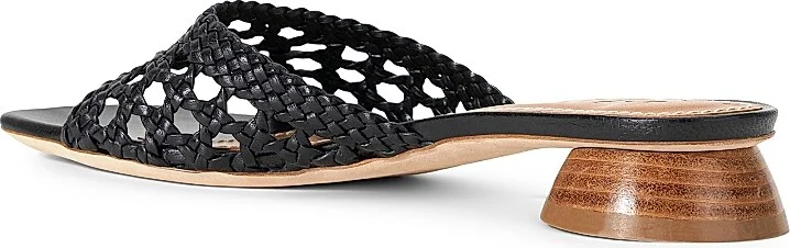 Women's Simone Crochet 35MM Leather Sandals - Black - Size 6.5 - Image 3