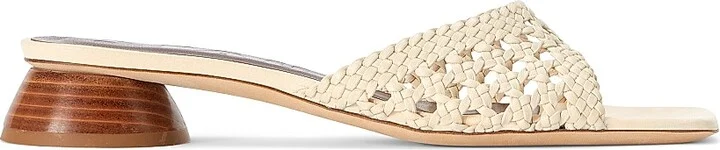 Women's Simone Crochet 35MM Leather Sandals - Black - Size 6.5 - Image 8