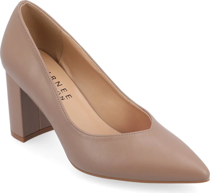 Women's Simonne SuperNatural Shades Block Heel Pointed Toe Pumps
