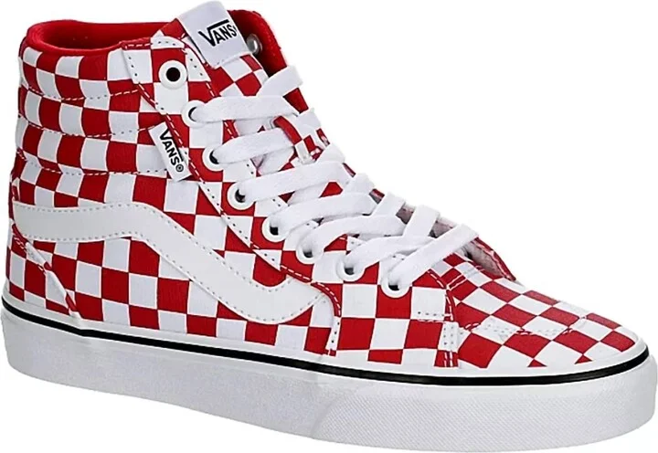 Women's Sk8-Hi Decon Vr3 Checkerboard Sneakers In Red