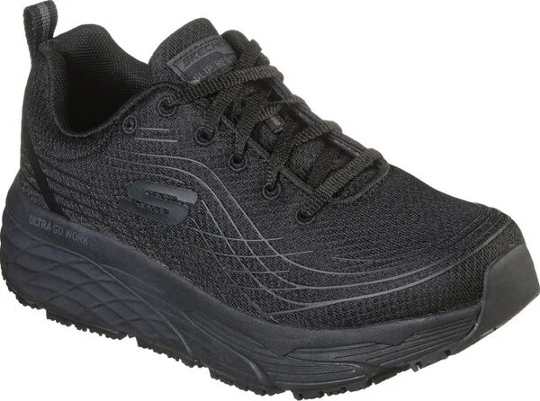 Women's SKECHERS Work Max Cushioning Elite Women's Slip-Resisting Athletic Work Shoe Size 7(Wide)