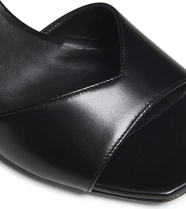 Women's Skye Leather Sandals - Black - Size 5 - Image 5
