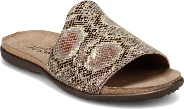 Women's Skylar Sandal In Gold Python