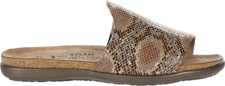 Women's Skylar Sandal In Golden Python Leather