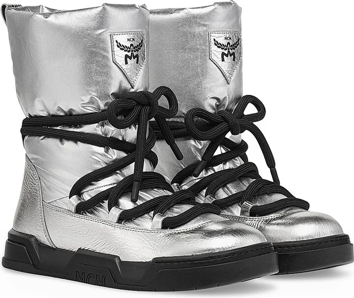 Women's Skyward Woven Ankle Boots - Silver - Size 6 - Image 2