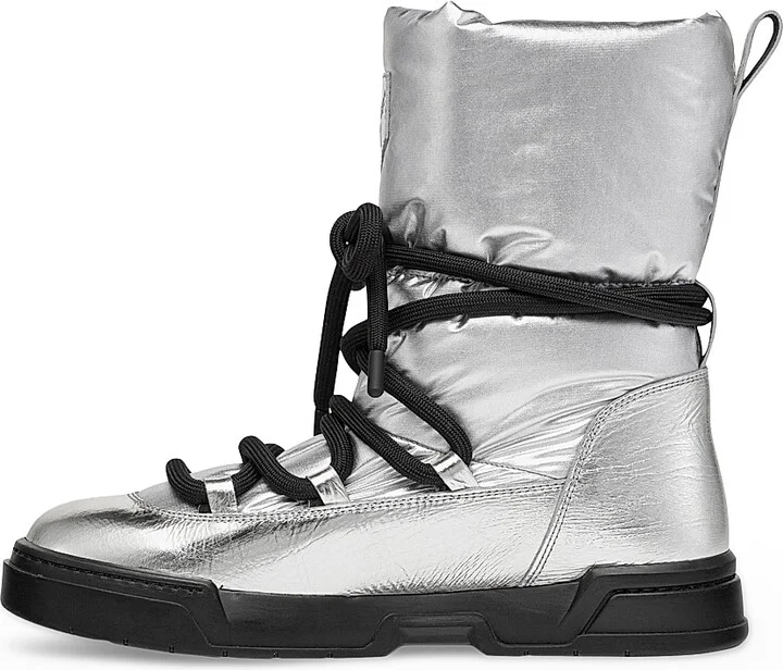 Women's Skyward Woven Ankle Boots - Silver - Size 6
