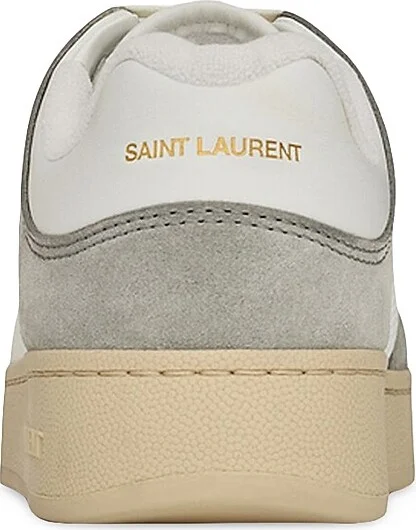 Women's SL/61 Sneakers In Leather And Suede - Blanc Optique Paris Roof - Size 5 - Image 4