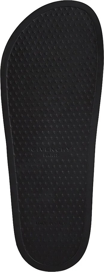 Women's Slide Flat Sandals in Rubber - Black - Size 8 - Image 6