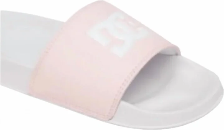 Women's Slide Sandal In White/pink