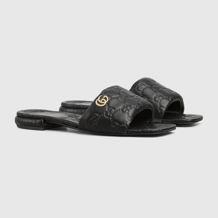 Women's slide sandal with Double G - Image 2