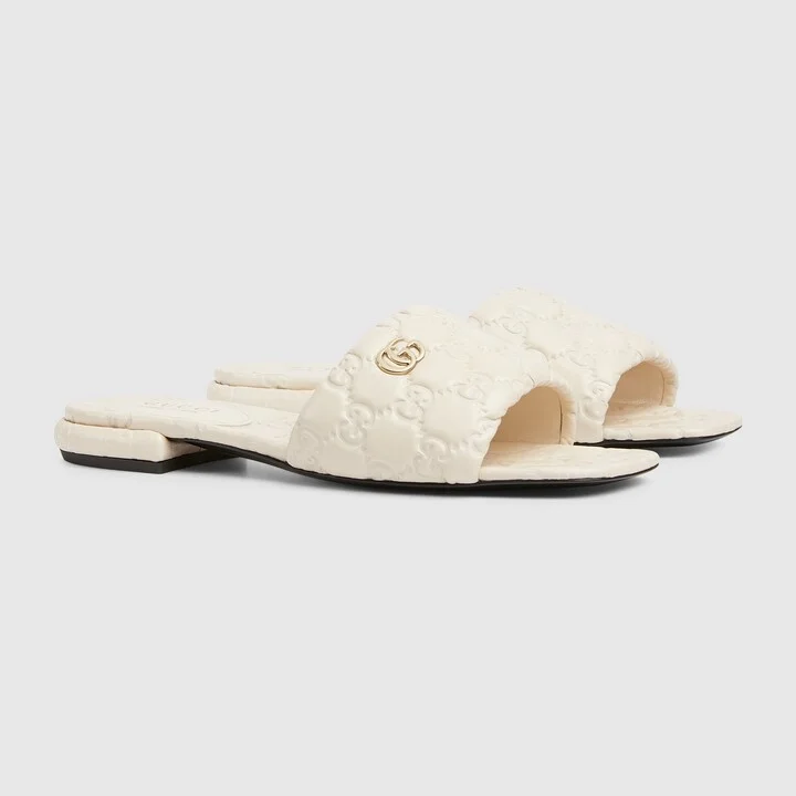Women's slide sandal with Double G - Image 2