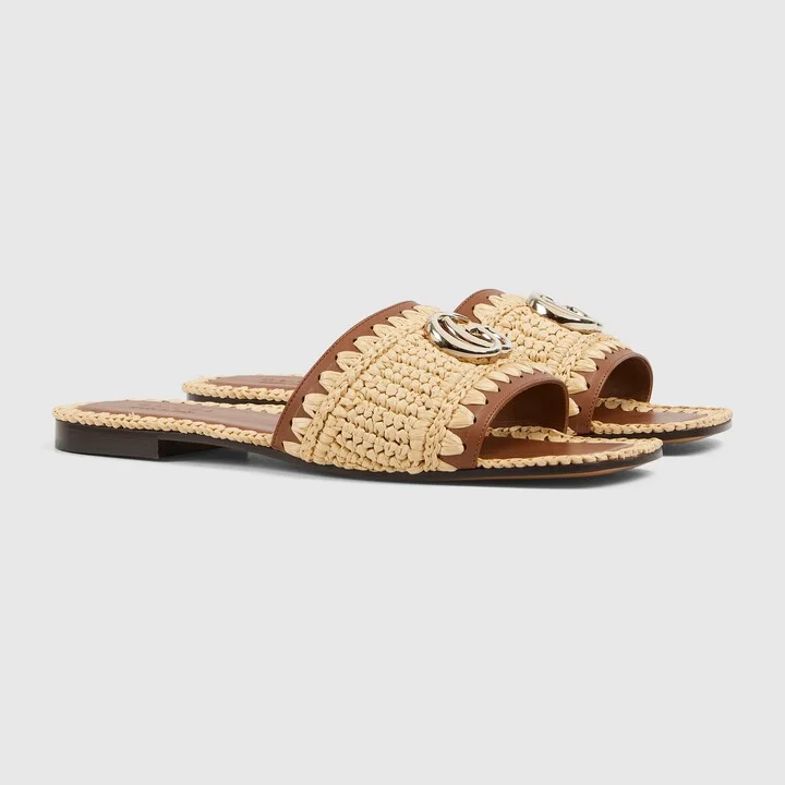 Women's slide sandal with Double G - Image 2