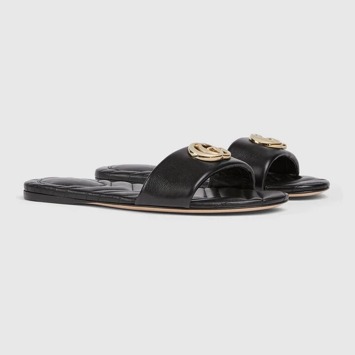 Women's slide sandal with Double G - Image 2
