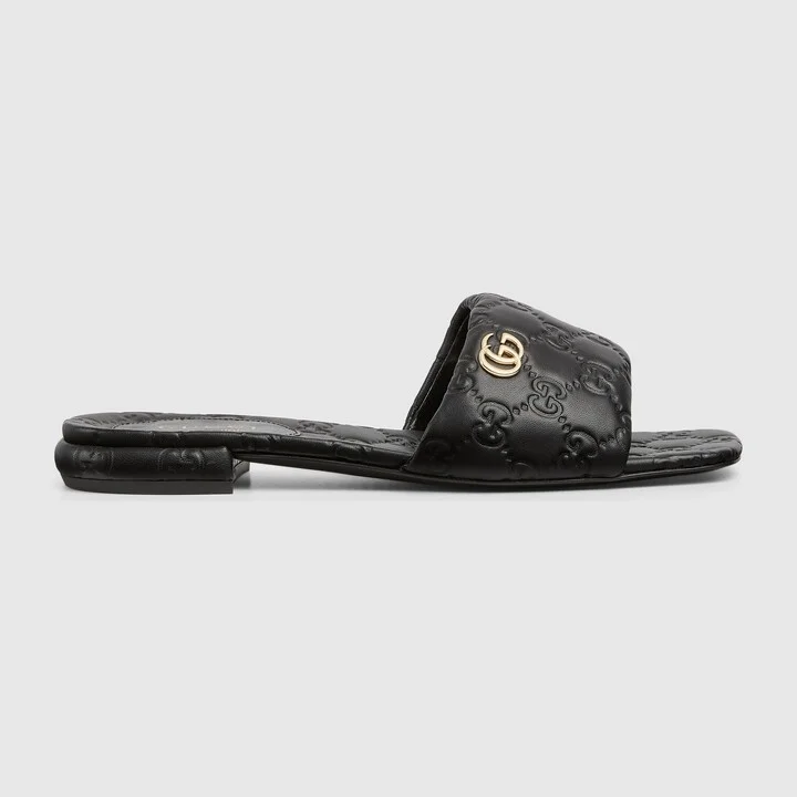 Women's slide sandal with Double G