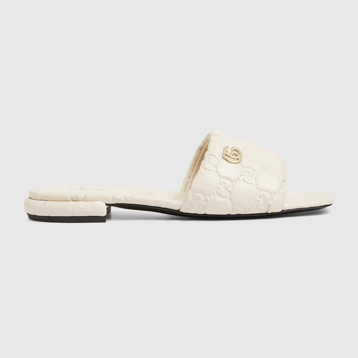 Women's slide sandal with Double G