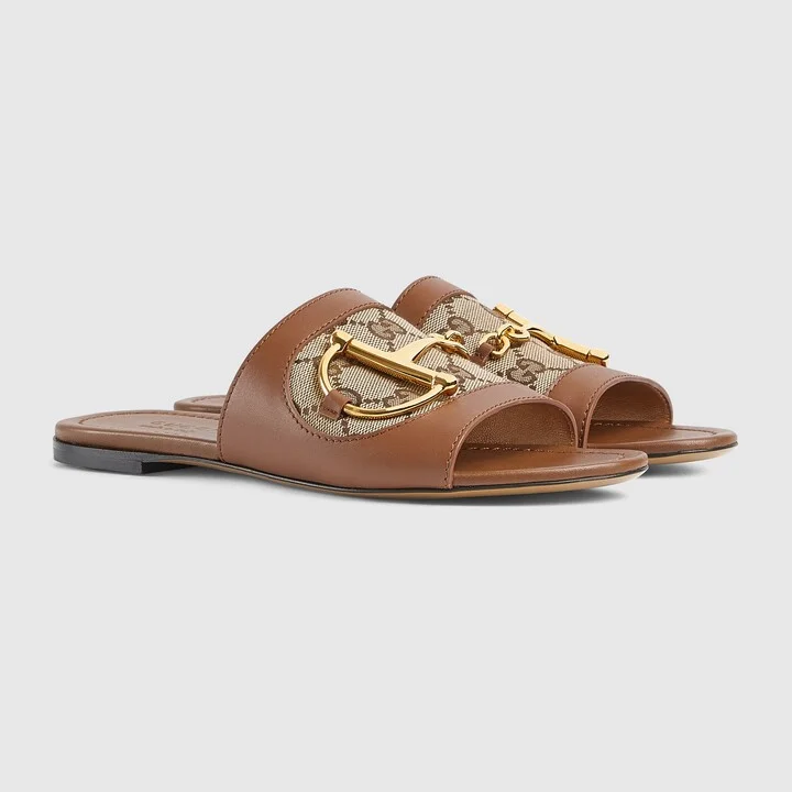 Women's slide sandal with Horsebit - Image 2