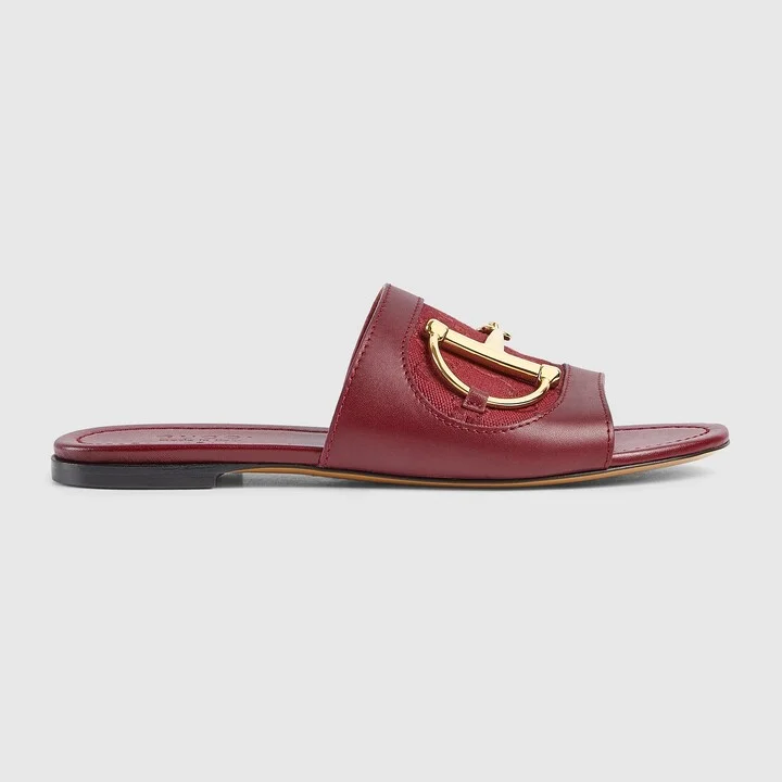Women's slide sandal with Horsebit