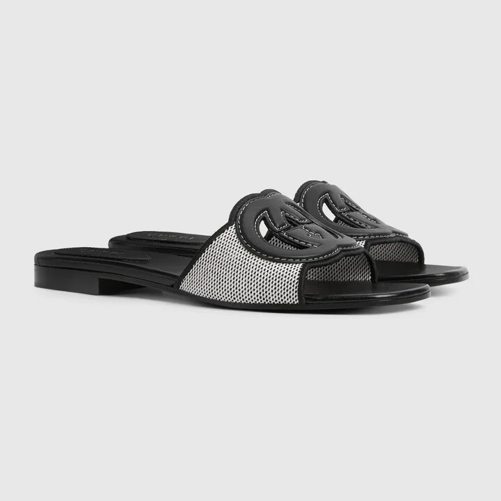 Women's slide sandal with Interlocking G - Image 2