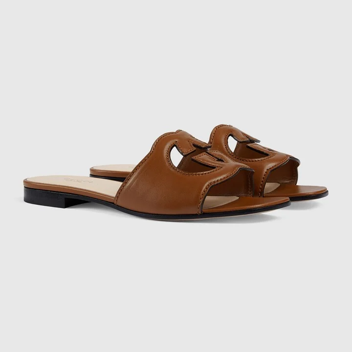 Women's slide sandal with Interlocking G - Image 2