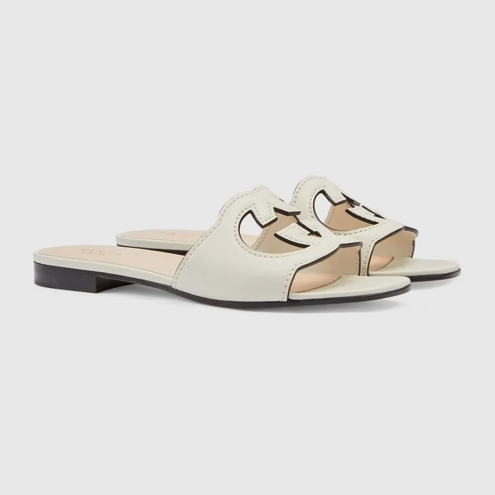 Women's slide sandal with Interlocking G - Image 2