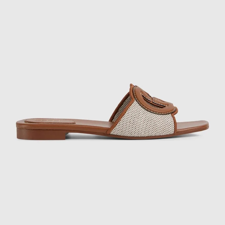 Women's slide sandal with Interlocking G