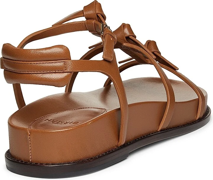 Women's Slim Lolita Leather Sandals - Espresso - Size 5.5 - Image 3