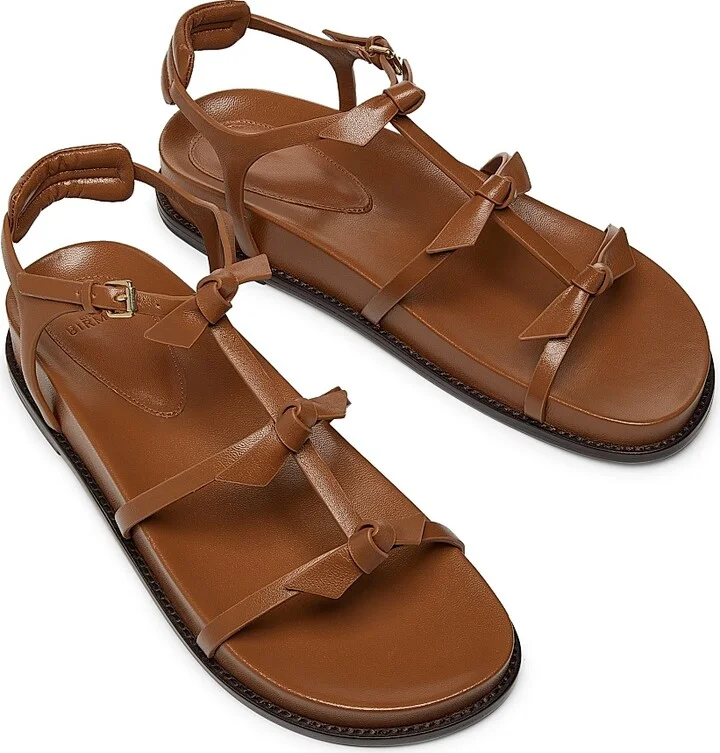 Women's Slim Lolita Leather Sandals - Espresso - Size 5.5 - Image 4