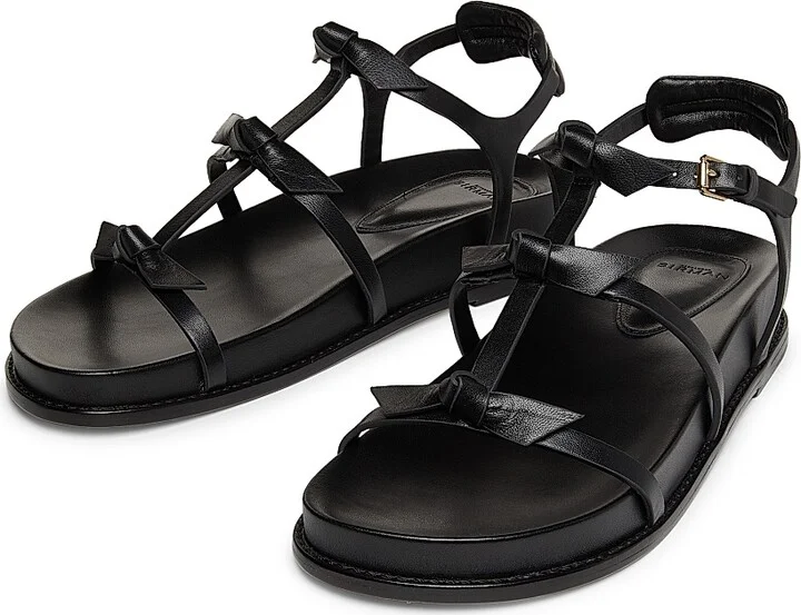 Women's Slim Lolita Leather Sandals - Espresso - Size 5.5 - Image 6