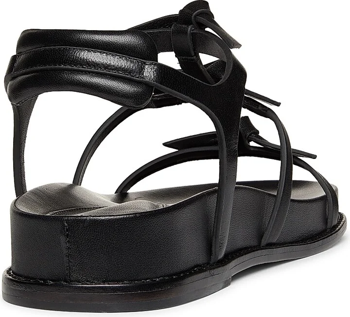 Women's Slim Lolita Leather Sandals - Espresso - Size 5.5 - Image 7