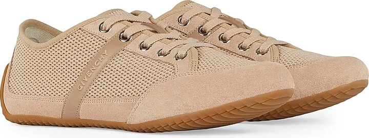 Women's Slim Sneakers in Mesh and Suede - White - Size 6 - Image 6