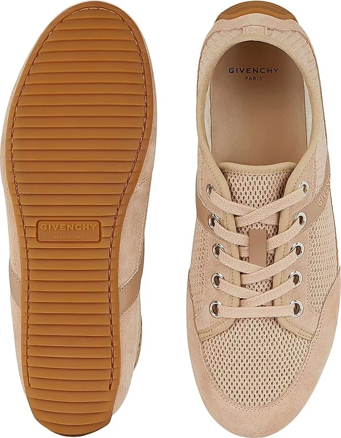 Women's Slim Sneakers in Mesh and Suede - White - Size 6 - Image 8