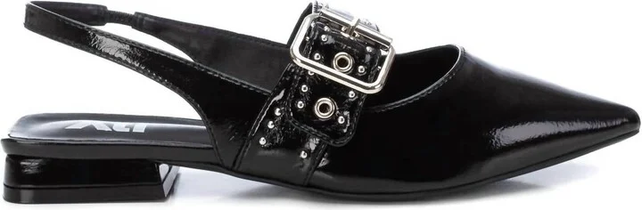 Women's Slingback Flat Shoes In Black