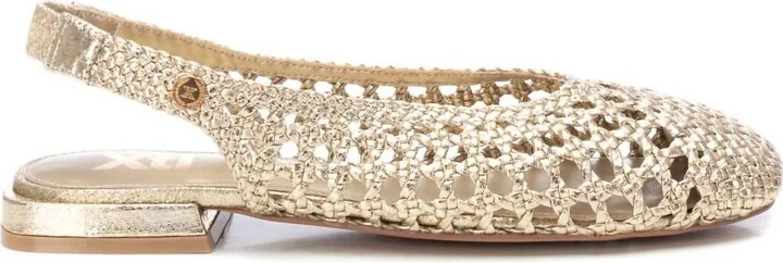 Women's Slingback Flats In Gold