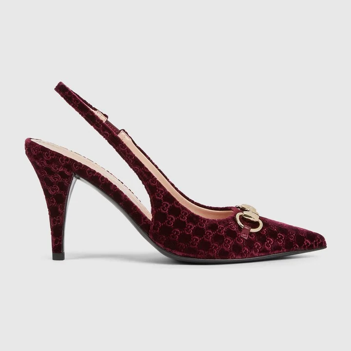 Women's slingback pump with Horsebit