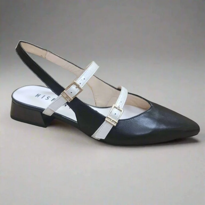 Women's Slingback Shoes In Black/white