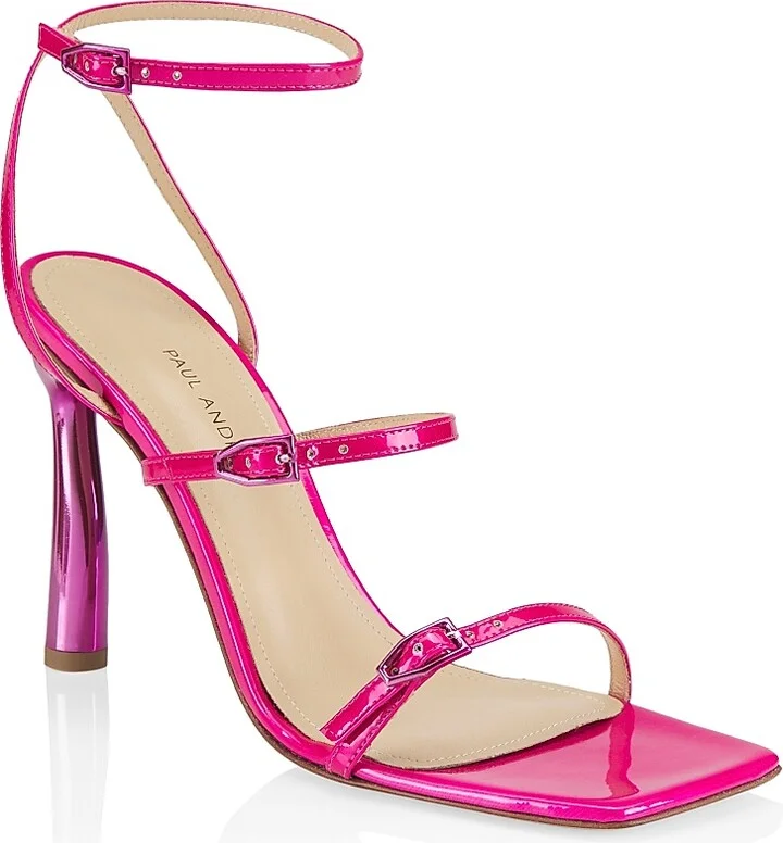 Women's Slinky Strappy Leather Sandals - Fuchsia - Size 7.5 - Image 2