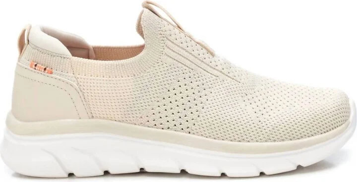 Women's Slip On Casual Sneakers In Beige