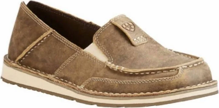 Women's Slip-On Cruiser Shoes In Brown Bomber